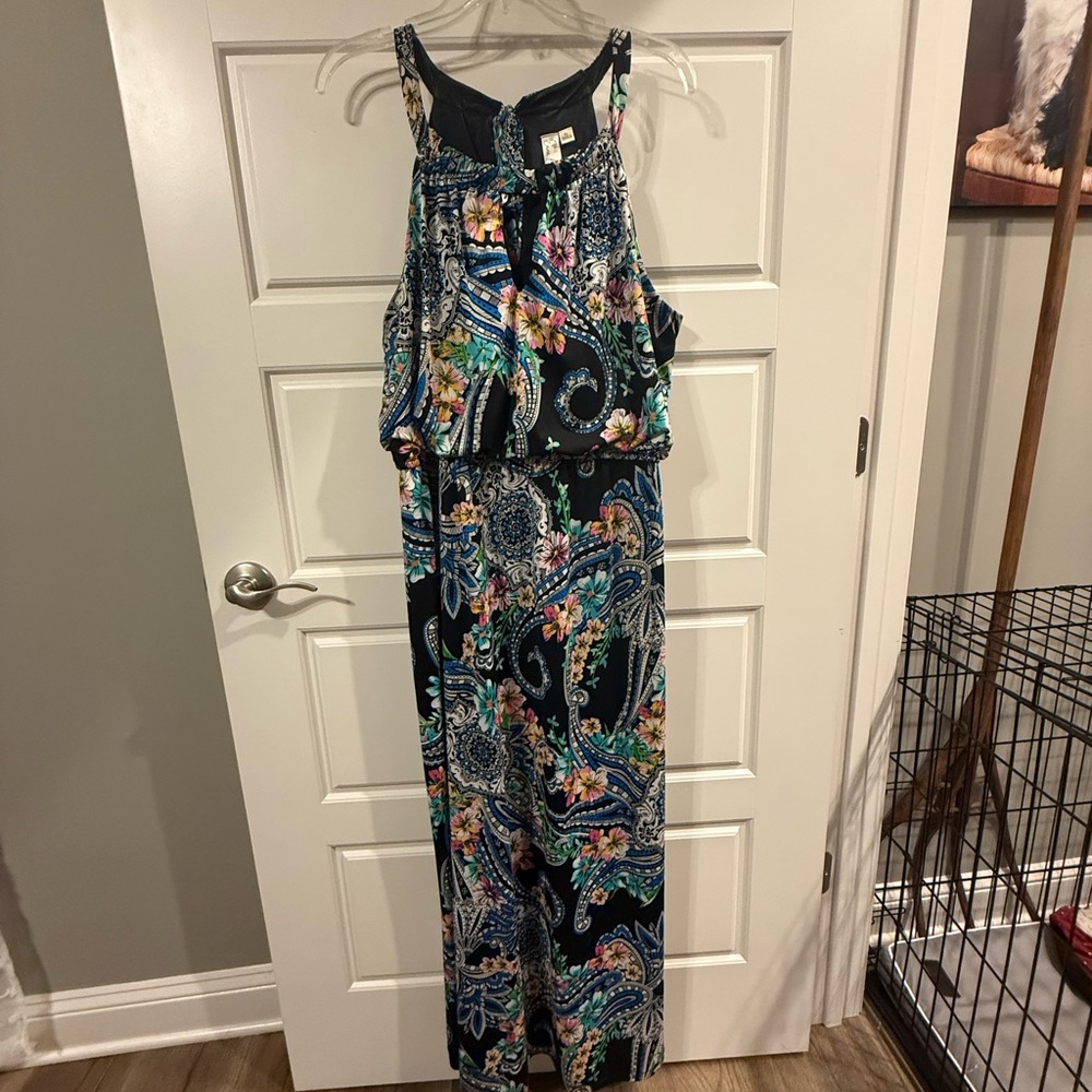 Emma & Michele Floral Paisley Maxi Dress - Multicolor